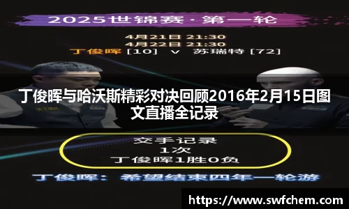 丁俊晖与哈沃斯精彩对决回顾2016年2月15日图文直播全记录